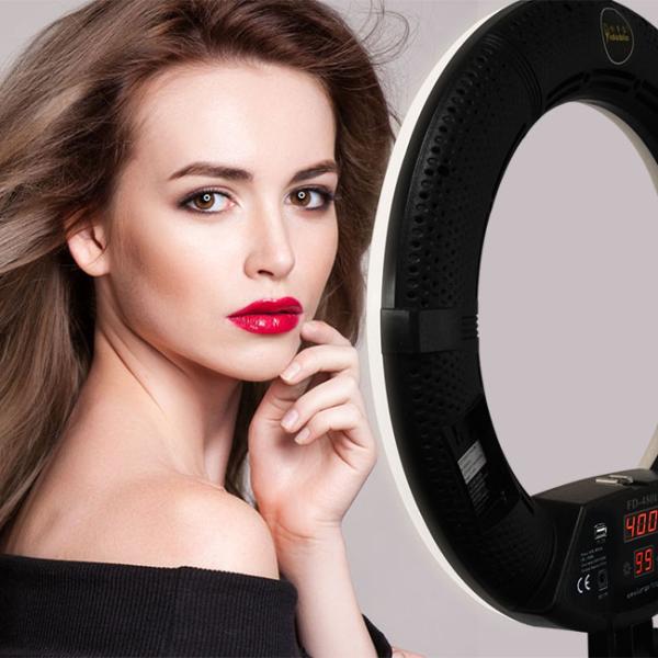 FD-480II 96W Dimmable 18 Inch LED Ring Light with Optional Accessories for Beauty Salon Permanent Makeup Studio