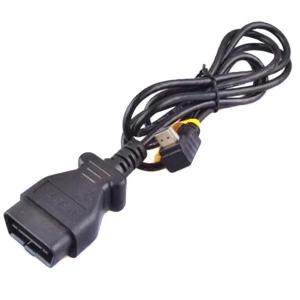  Customized OBD2 Diagnostic Cable 16 Pin Male To Female With Crimping Connector Manufactures