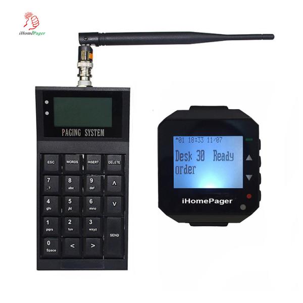 Wireless call system pocsag transmitter keyboard alphanumeric customize smart