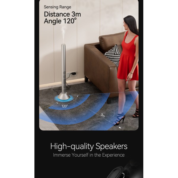 Bluetooth Connection Colorful Night Light Commercial Aroma Diffuser with Cold-air Diffusion Technology