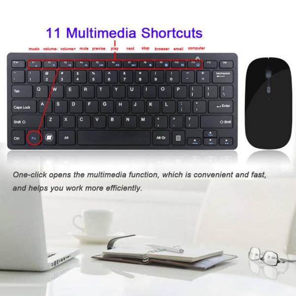 2.4G Wireless Keyboard Mouse Set , Stylish Keyboard And Mouse Combo