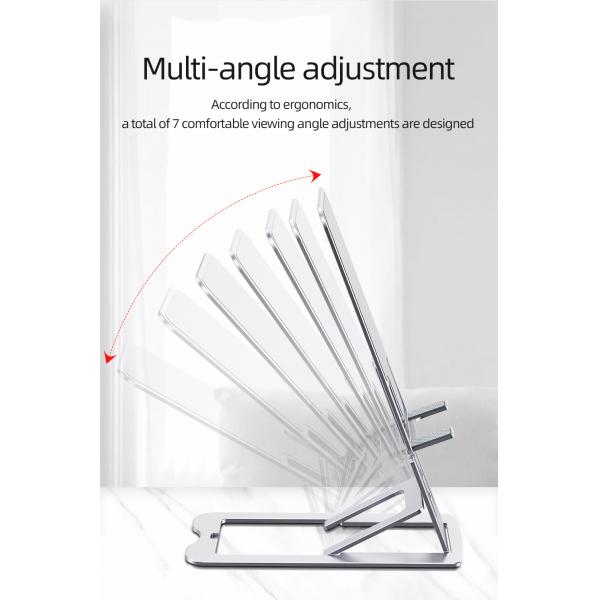 ROHS Height Adjustable Tablet Stand , 114g Ipad Stand Adjustable Height