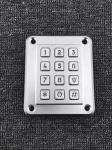 IP67 waterproof heavy duty rugged die cast backlit keypad with 12 buttons