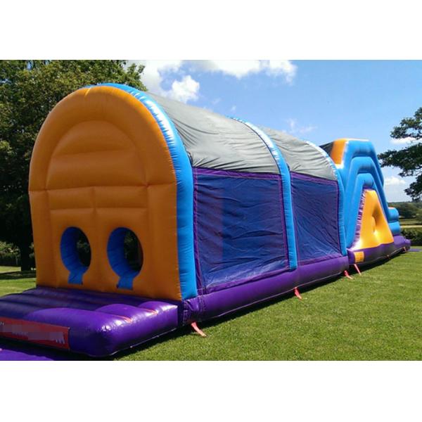 Quality Popular Customized Size Certificated Inflatable Obstacle Course With Cover for sale
