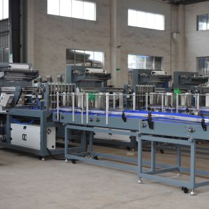 Inline Automatic Shrink Wrapping Machine 25PPM L Sealer Shrink Wrap Machine