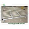 White Colour Lacquerred Metal Base Bed Frame For Queen Size Mattress for sale