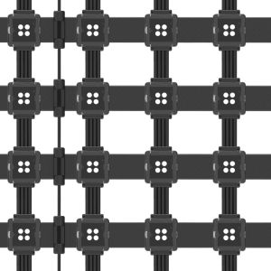 4led Pixel LED Grid Screen Transparent Dmx Control for Building Lighting