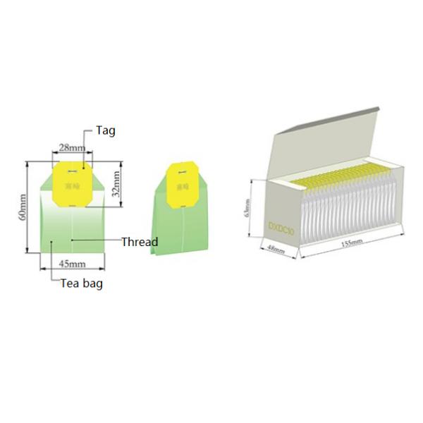 DXDC10 Double Chamber Tea Bag Packing Machine For Tea And Granule Packaging