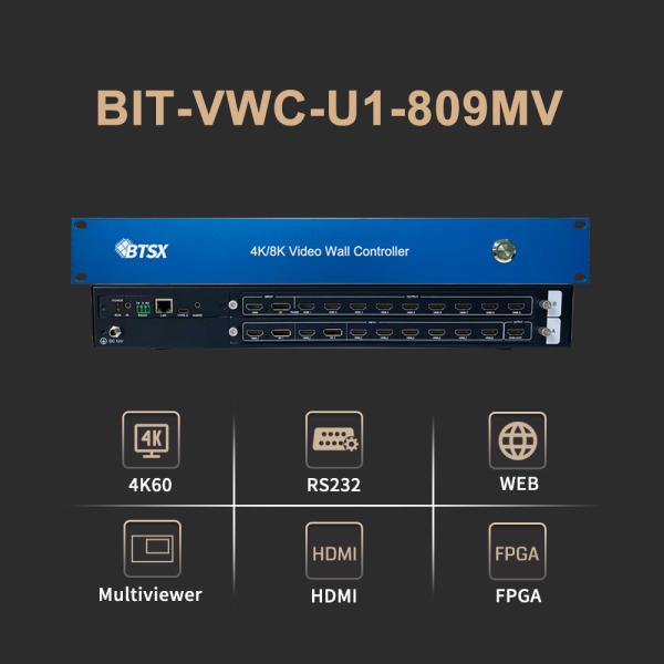 China 600MHz Input Maximum Pixel Clock Frequency Video Wall Controller for Audio Split and Network Interface Web Control Method on sale