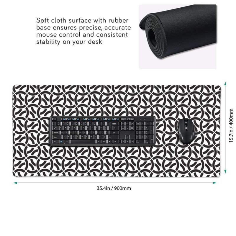 Computer Accessories 900*400*3mm Gaming Mouse Pad with Customizable Pattern and