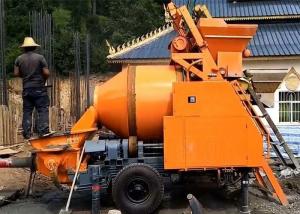  Mobile Trailer Mounted Concrete Mixer Pump Large Capacity For Construction Manufactures
