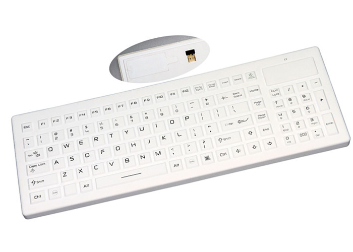 Logo Customized Waterproof Silicone Keyboard With Wireless USB Receiver And