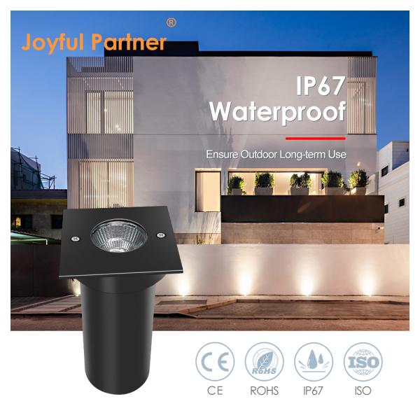 Compact Structure 30° Beam Angle Square Shape Underground Outdoor Landscape Lighting