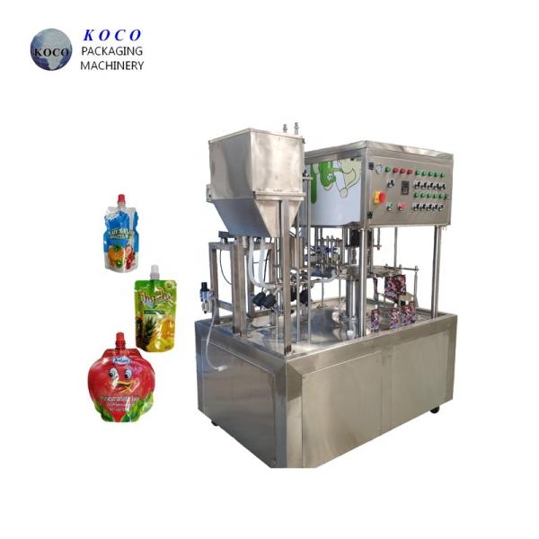 Quality KOCO Bagged orange juice filling and capping machine Self supporting bag with screw cover for sale