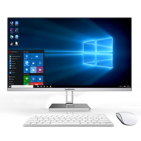 Quality Intel Core i7/i5 J4125 Processor 23.8" 24'' All In One PC for Gaming and Desktop Computer for sale