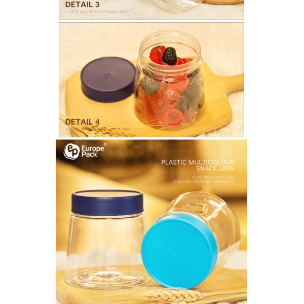 Fantastic Newest Cheap Edible Stackable Plastic Jars For Candy Nut Cookie