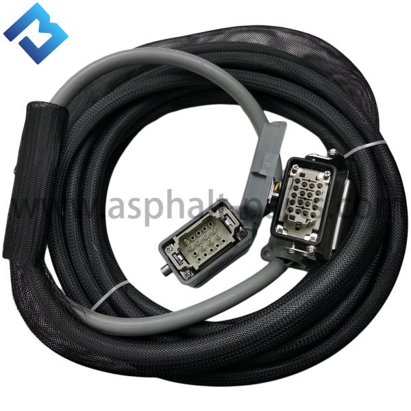 Quality Asphalt Paver Side Control Box Host Line 18 Core Rectangular 8m Straight Cable For  for sale