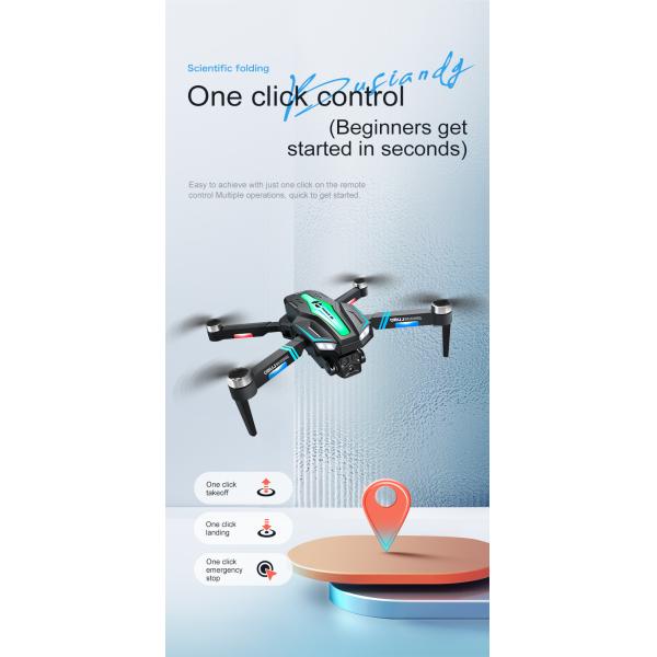 Beginner Drones Three-axis Flow Positioning Brushless Mini Foldable Drone with Infrared Obstacle Avoidance and 4k Camera