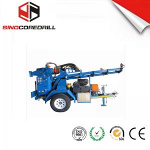  200M Protable Small Trailer  Hydraulic Water Well Drilling Rig Borehole Drilling Equipment Manufactures