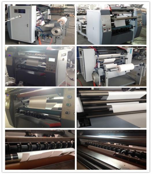 5rolls 5cuts 400mm Paper Converting Machine 1050mm 58GSM Thermal Roll Slitting