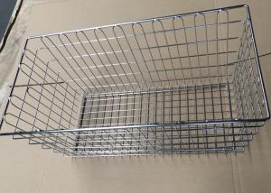  Stainless Kitchen Cabinet Metal Wire Basket / Vegetable Storage Basket Manufactures