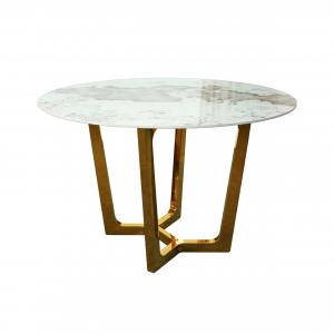  Practical Modern Round Dining Table , Multifunctional Marble Top Side Table Manufactures