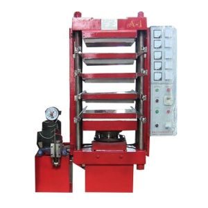 Rubber Tile Making Machine with Front and Back Manual Push-Pull Mode 50Ton