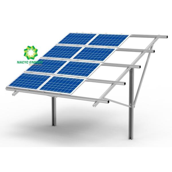 Anodized Solar Panel Support Structure Aluminum Solar Panel Pole Mounting
