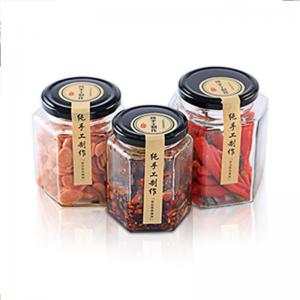  Food Storage Glass Canning Jars , Ginger / Spices Small Glass Jars With Lids Manufactures