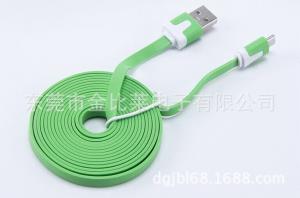  High Speed Colorful RoHS approved 1m 24awg flat micro usb cable Manufactures