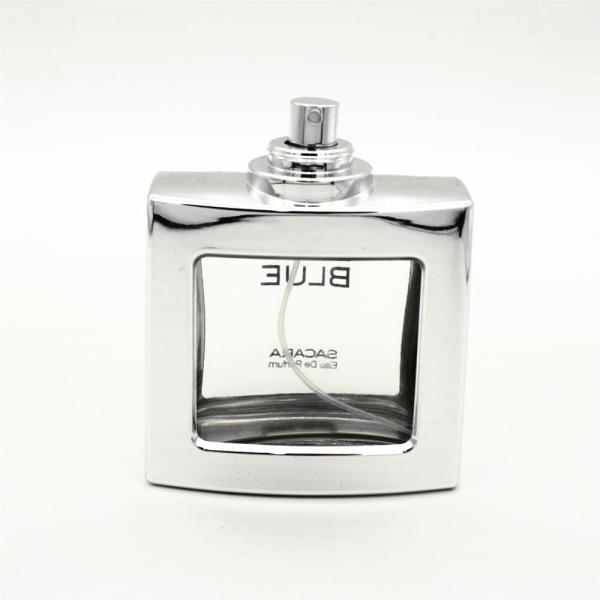 Square Uv Coating Decorative Perfume Bottles With Pump Sprayer Refillable