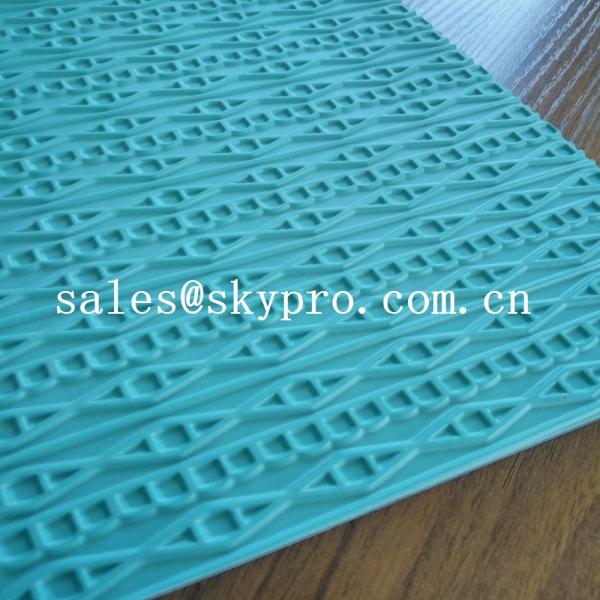 Quality Customized eva+ rubber foam sheet for sole soft  with 3D pattern for sale