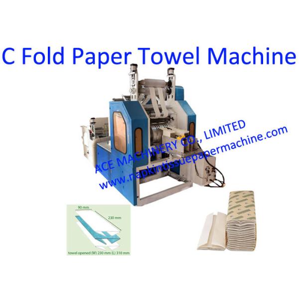Automatic C Fold Paper Towel Machine , C Fold Hand Towel Folding Machine