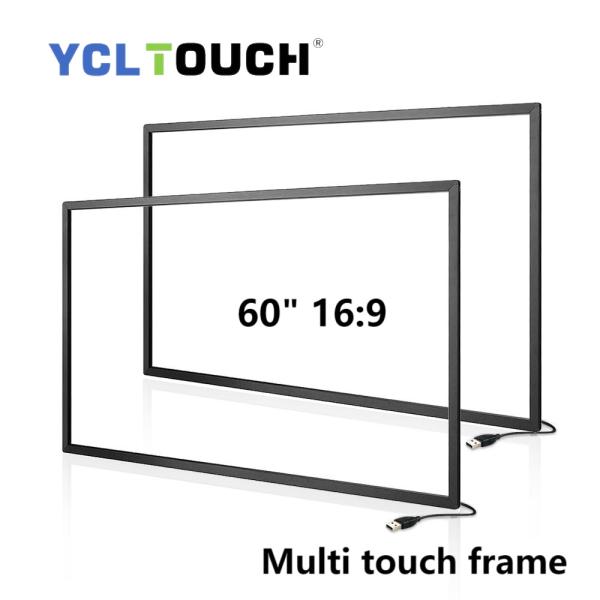 High Precision 60 Inch 20 Point Multi IR Touch Frame Overlay Aluminium Alloy Manufactures
