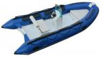 Rigid Inflatable RIB Boats 1.2mm PVC Tube In Blue Color Max 30HP Motor