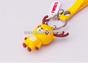  Promotional gifts custom keychains with 3d figures cartoon animal design for boutique company promotion Manufactures
