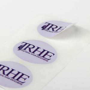  Customized Label Stickers Oval Paper Sticker Labels For Hair Extension Manufactures