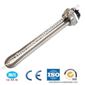  1 Inch NPT Flange Immersion Tubular Heater For Solar Water Heater Manufactures
