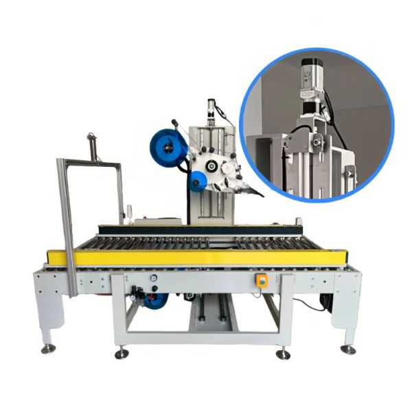 Top And Bottom Flat Labeling Machine 500W Carton Labeling Machine Customized