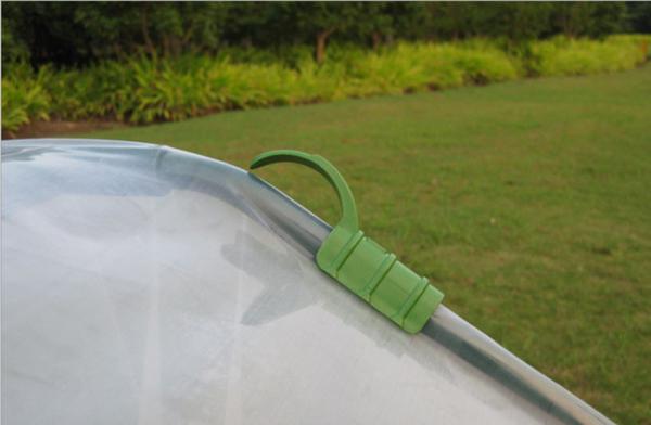Flexible Plastic Green Garden Cane Connectors For Fasten Films