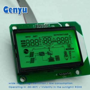 Monochrome HTN 7 Segment Display with 6 O' Clock Viewing Angle Customized Size