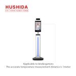 Indoor Face Recognition Infrared Thermometer 8 Inch With Android RK3288