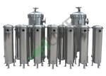 304 316 Stainless Steel 8 Bag Filter Housing Side Inlet For Liquid Filtration CE