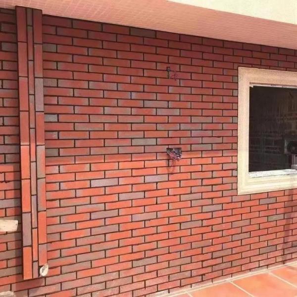 Split Face Brick Clay Wall Cladding Angled Tiles Thin Bricks Solid Many Colors for Outdoor Building Wall Aesthetics & Protection