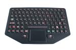 Rubber Waterproof Rugged Silicone Keyboard With Touchpad IP65 Dynamic