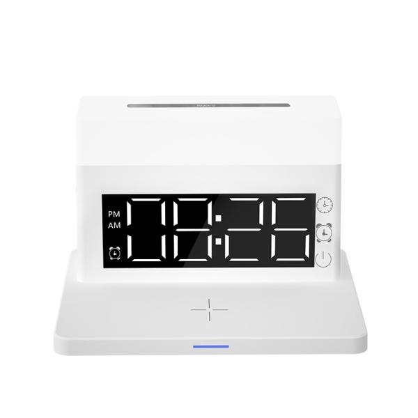 N65 Alarm Clock Colorful Led Lamp 3 In 1 Wireless Charger Stand And Desk Lamp For Iphone