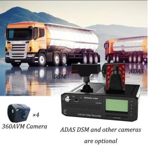 AI MDVR With 360 Function 8 Channel AHD HD Analog Input And Optional Passenger