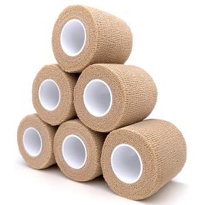  Medical Cohesive Bandages Roll Self Adhesive Wound Dressing Non Woven Material Manufactures
