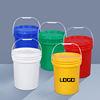 China Waterproof 20L Plastic Pail Plastic Bucket With Lid Liquid Container For Coating on sale