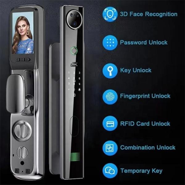 TH-Q9 3D face Front Door Lock